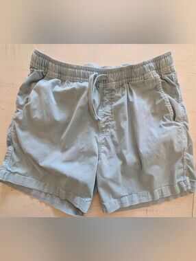 Paperbacks Sky Blue Cotton Shorts Men’s M Drawstring Waist